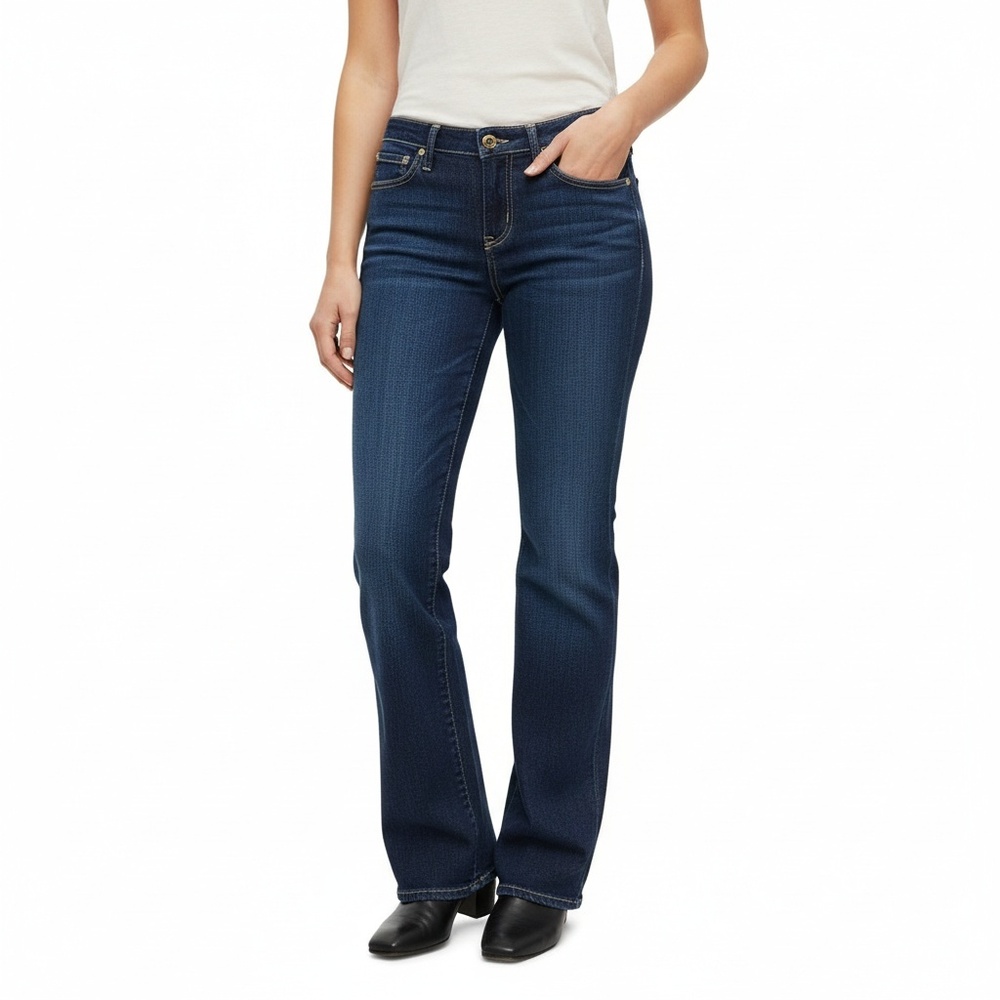 AG Adriano Goldschmied Womens Jeans Dark Wash Blue Angelina Bootcut USA